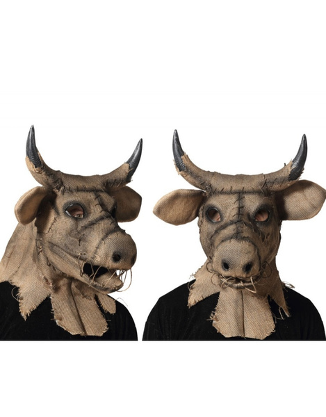 Máscara Toro Forrada con Tela de Saco