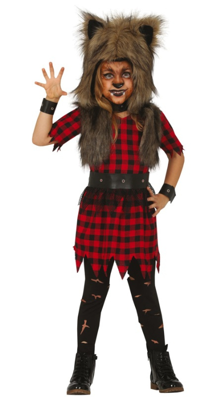 Disfraz Loba rebelde para niña oferta