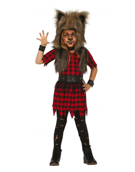 Disfraz Loba rebelde para niña oferta