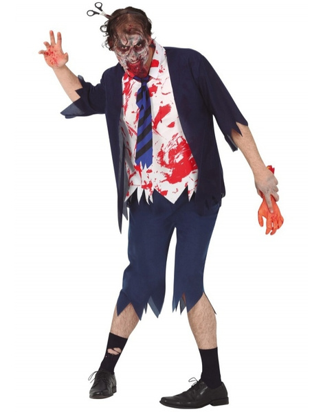 Disfraz Colegial Zombie para hombre Disfraz Colegial Zombie para hombre