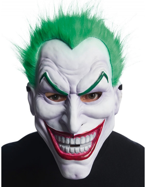Máscara Joker PVC con pelo