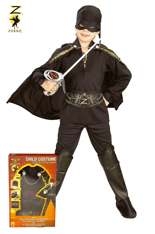 Disfraz El Zorro en Caja Infantil