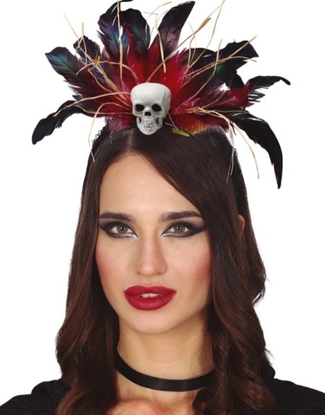 Diadema con plumas