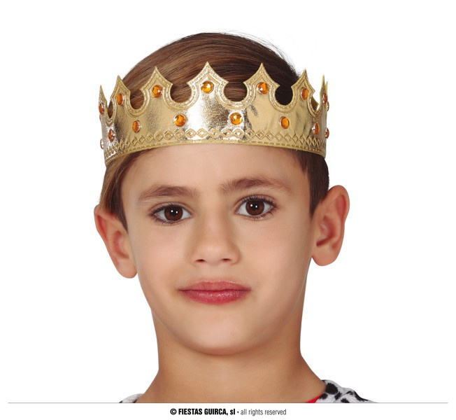 Corona Rey oro infantil