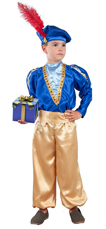 Traje paje azul infantil