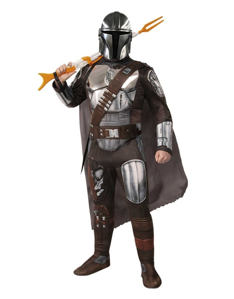 Disfraz Mandalorian Silver Deluxe adulto