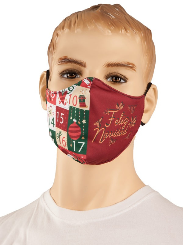 Mascarilla Feliz Navidad homologada