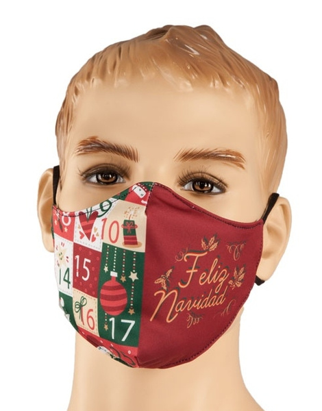 Mascarilla Feliz Navidad homologada