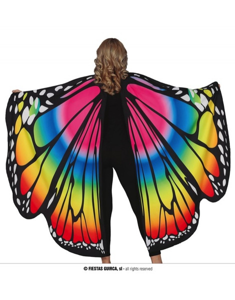 Alas de mariposa multicolor grandes