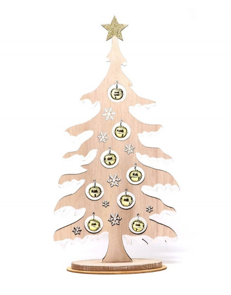 Arbol decoracion navideña en madera 41cm