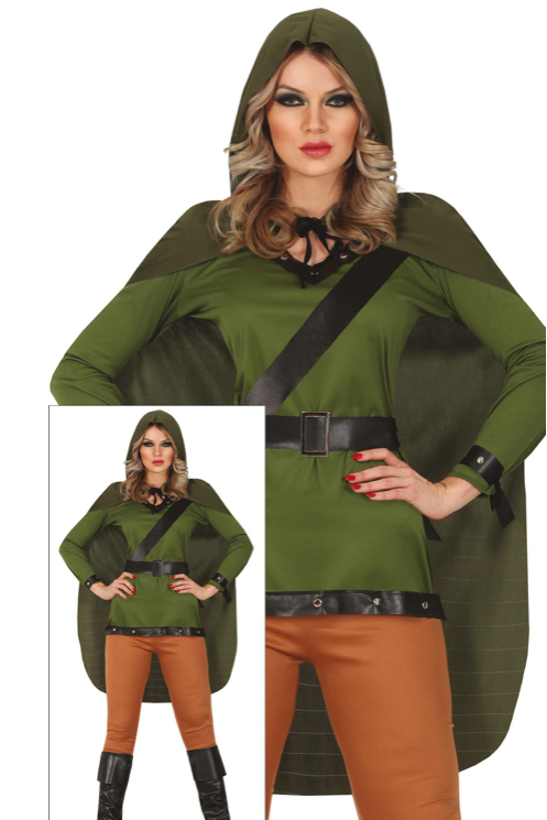 Disfraz Arquera medieval para mujer