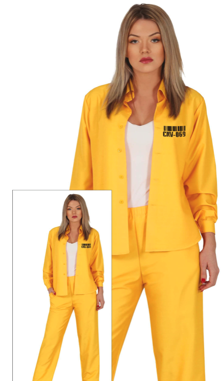 Disfraz Presa amarilla para mujer