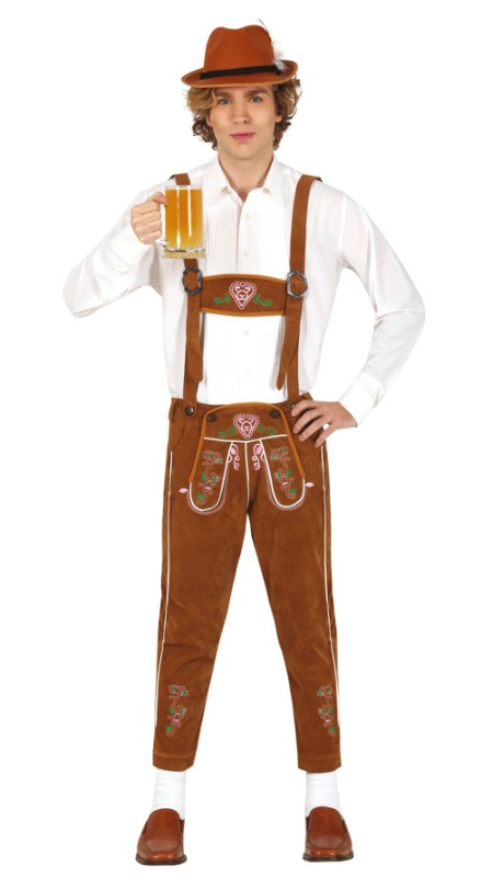 Disfraz Tirolés marrón para hombre