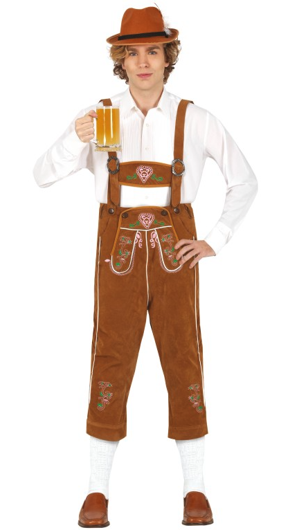 Disfraz Tirolés marrón para hombre