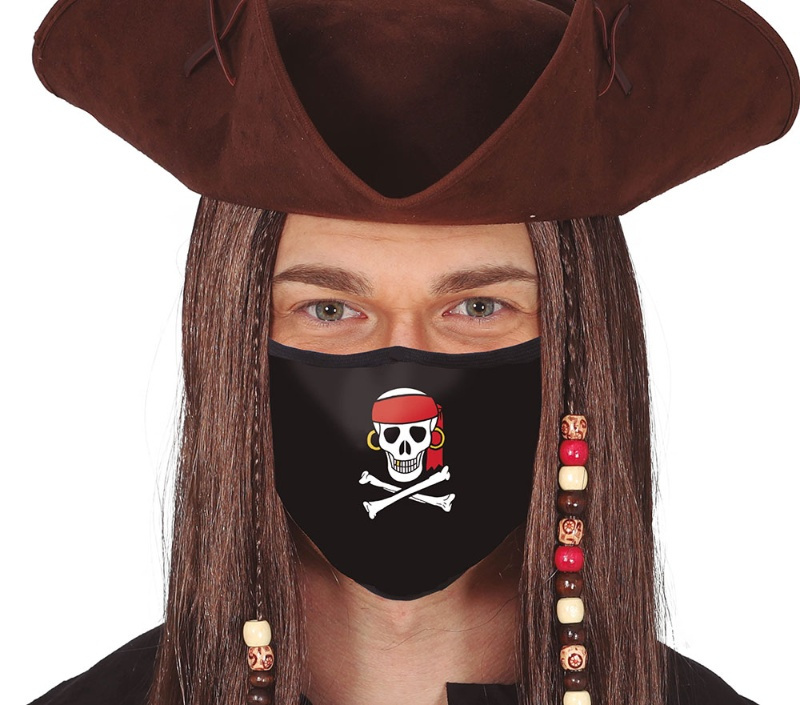 Mascarilla Pirata 3 capas de tela