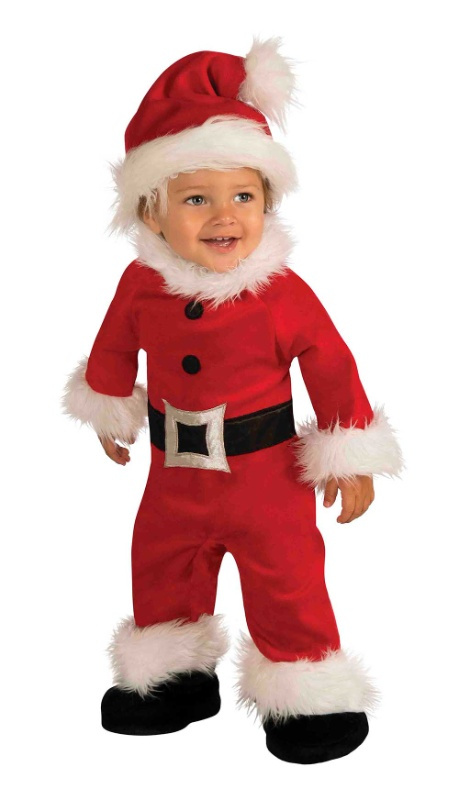 Disfraz Papa Noel luxe para bebés