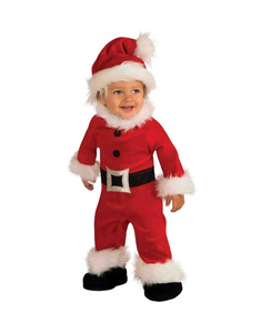 Disfraz Papa Noel luxe para bebés