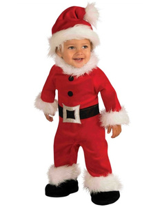 Disfraz Papa Noel luxe para bebés