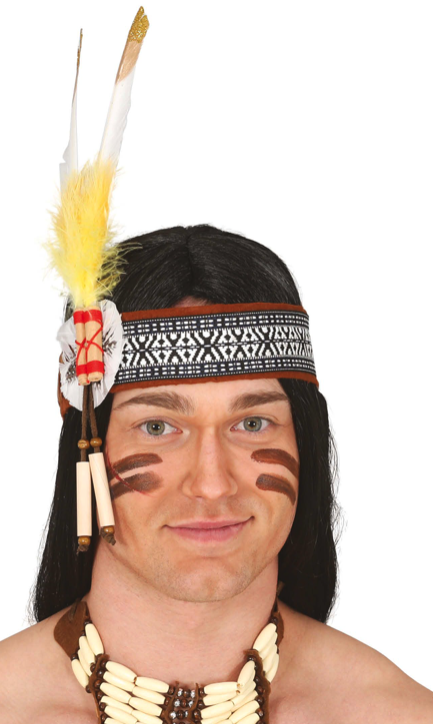 Cinta con Plumas Indio/a Extra