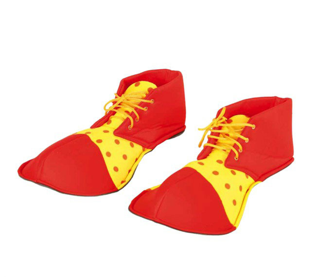 Zapatos Payaso rojo-amarillo infantil