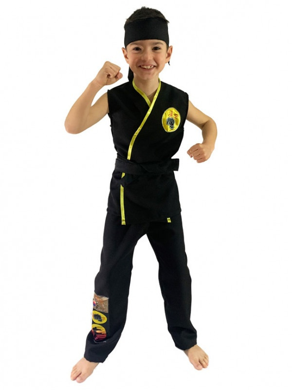 Disfraz  Karateka negro infantil