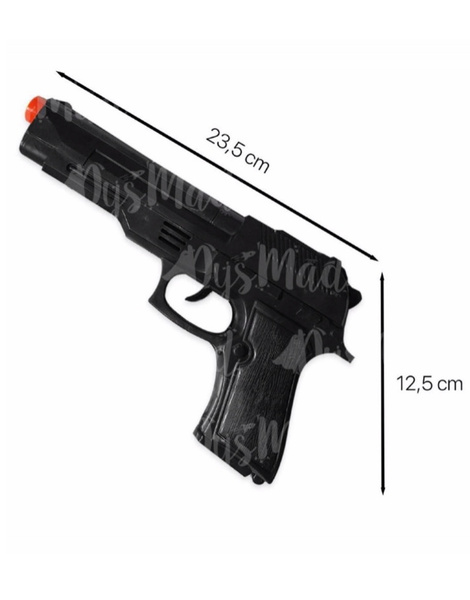 Pistola negra 24 cms.