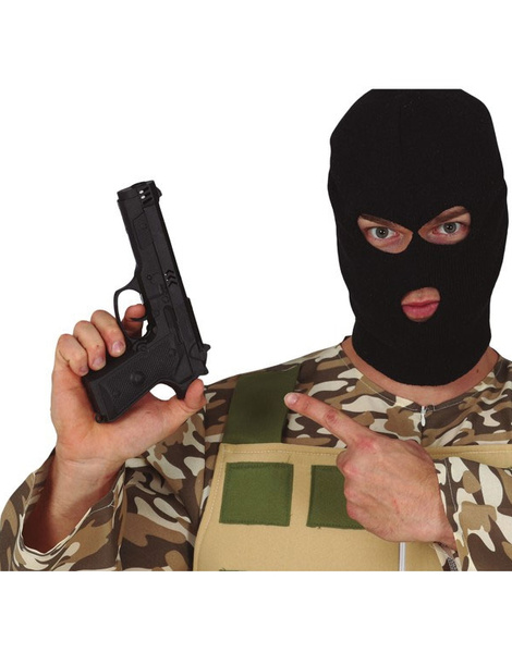 Pistola negra 23 cms.