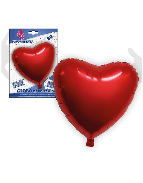 Globo Poliamida Corazón rojo 80cms.