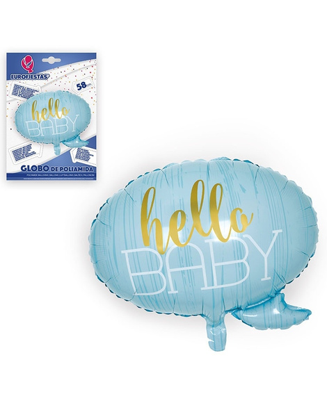 Globo Foil Hello Baby 58x54cm Niño/niña