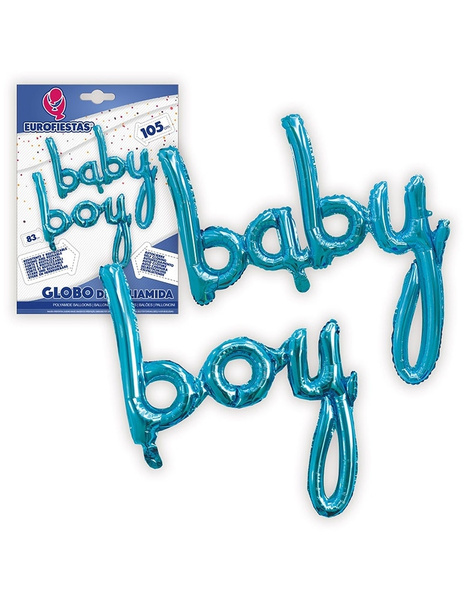 Globo poliamida letras Baby Boy 200 cms.