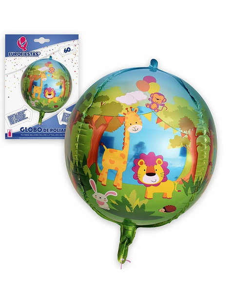 Globo Redondo 4D animales