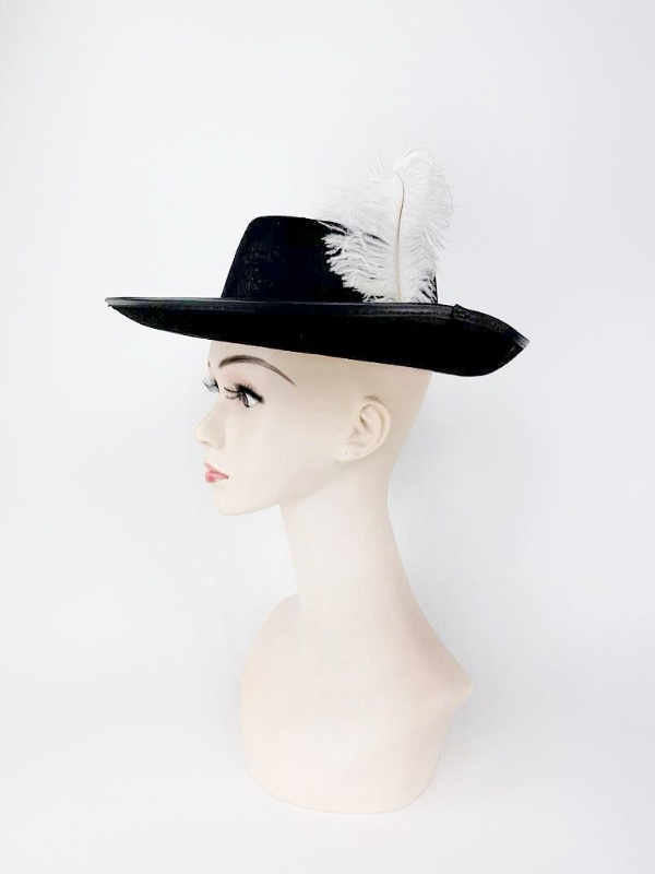 Sombrero mosquetero Infantil negro