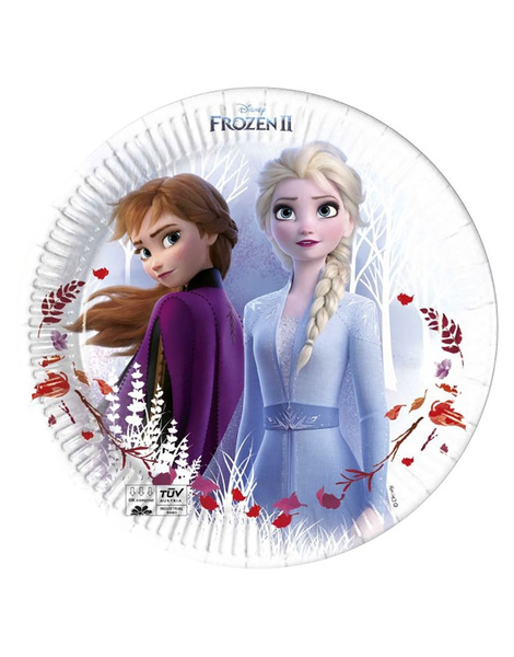 8 Platos Frozen desechables 23cms.