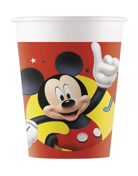 8 Vasos Mickey 200ml.desechables