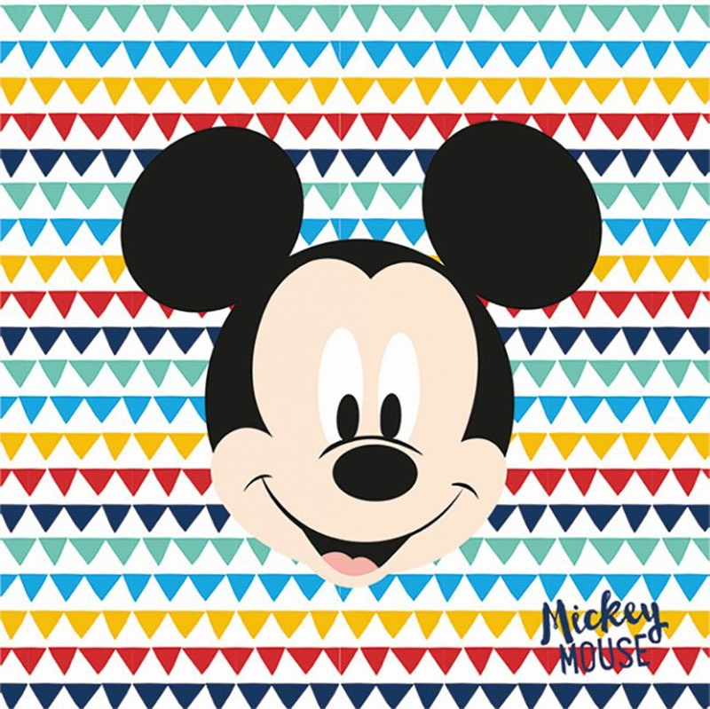 20 Servilletas Mickey 33x33 cms.