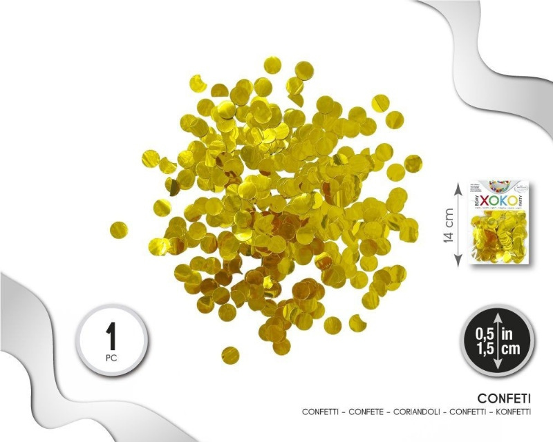 Confetti Oro 1.5 cms.