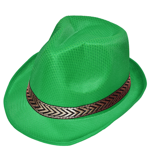 Sombrero mascota verde adulto
