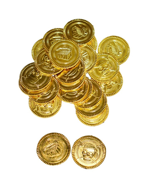 Monedas pirata dorada 30 uds.