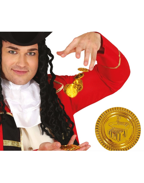 Monedas pirata dorada 25 uds.