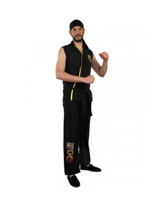 Llave Auckland Crítico Disfraz Karateka negro adulto