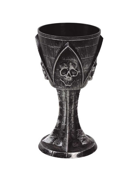 Caliz calavera 19 cms.