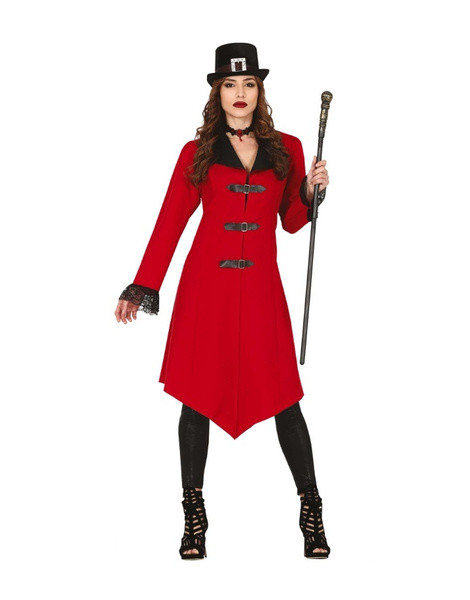 Disfraz rojo de gótica rojo - talla grande mujer