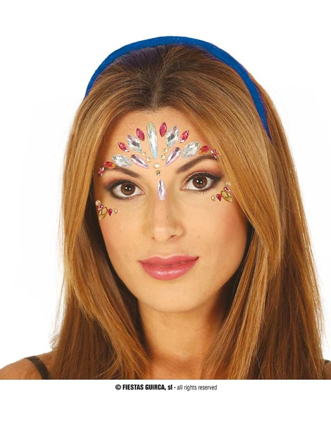 Joyas faciales adhesivas con estrellas