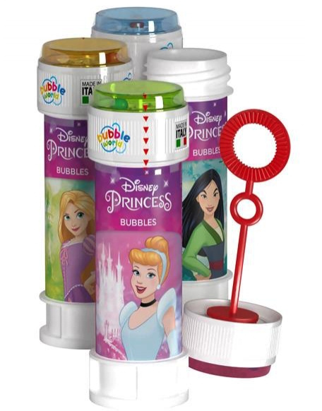 Tubo pompas jabón 60 ml. princesas