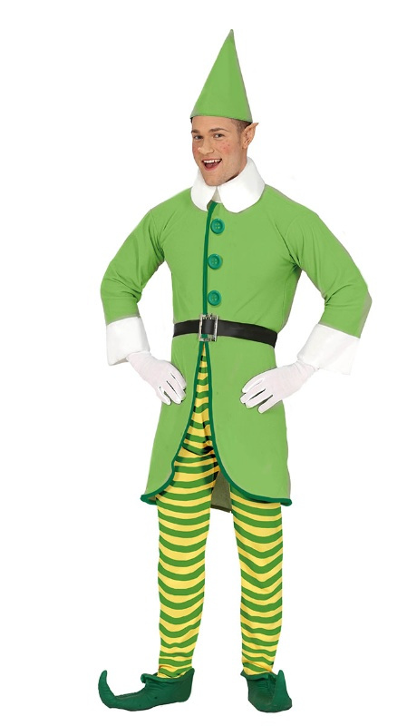 Disfraz Elfo verde lima adulto