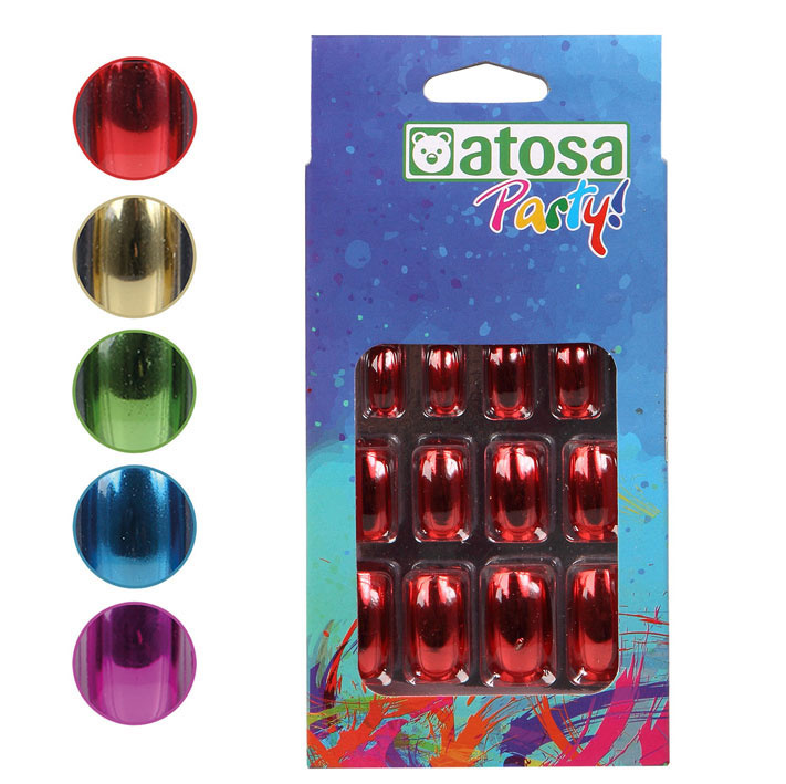 Uñas metalizadas colores