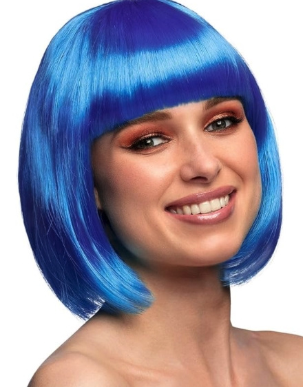 Peluca Cabaret azul