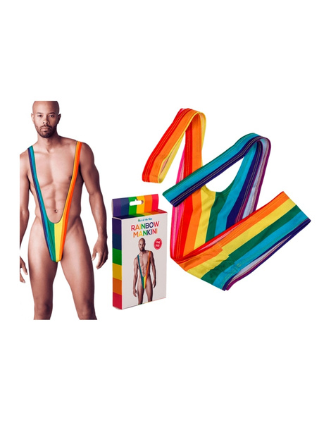 Mankini arco iris adulto T.unica