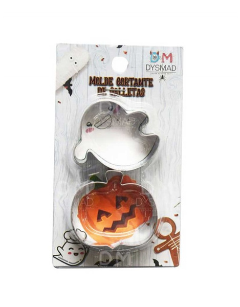 Molde galleta fantasma con calabaza