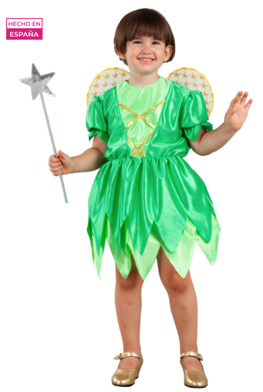 Disfraz Campanilla verde para bebés